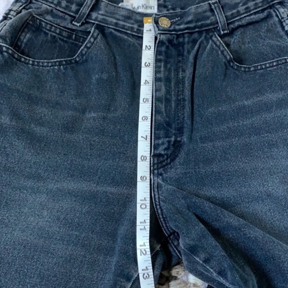 Black / blue denim washed true vintage Calvin Klein jeans size 5 EUC. - Picture 6 of 10